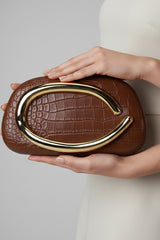 Cleo Tan Clutch
