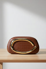 Cleo Tan Clutch