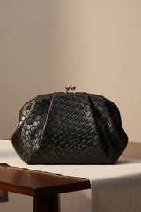 Agathe Black Clutch