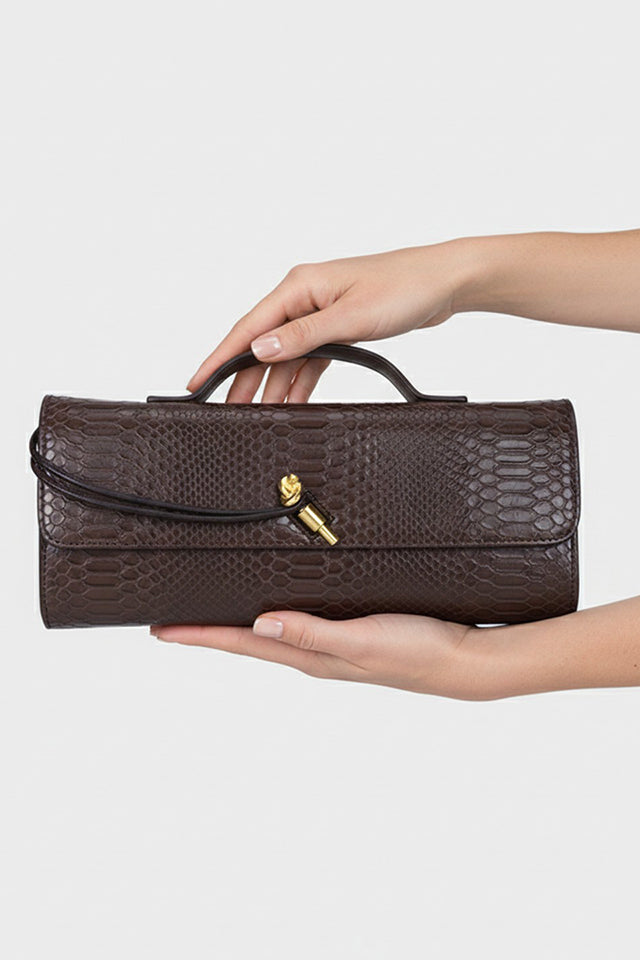 Elena Brown Clutch