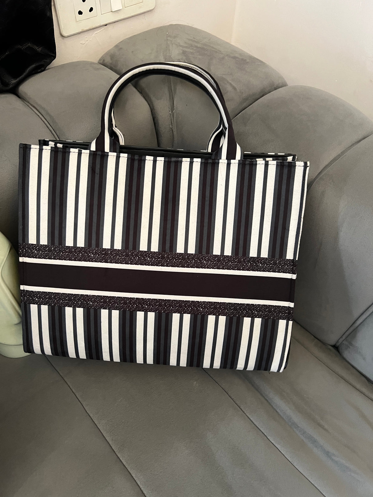 Multi Color mighty stripes bag