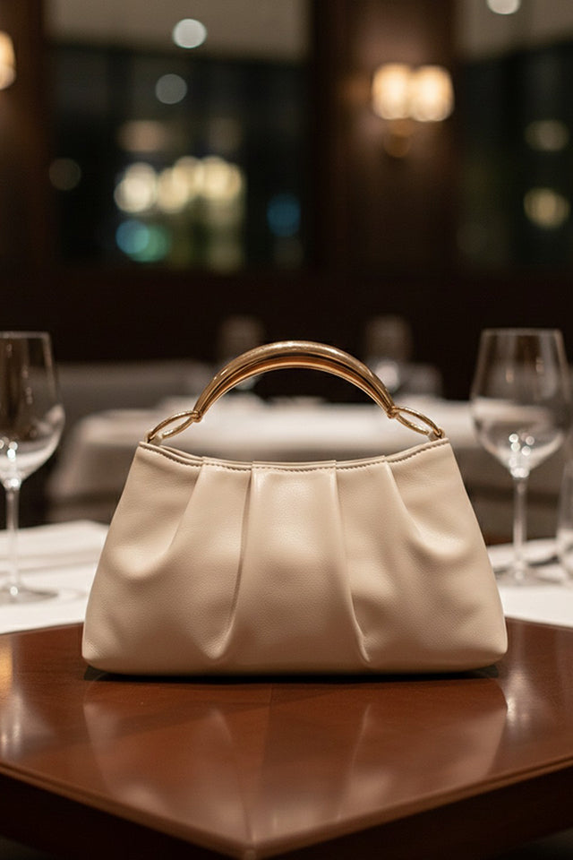 Zelia Beige Clutch