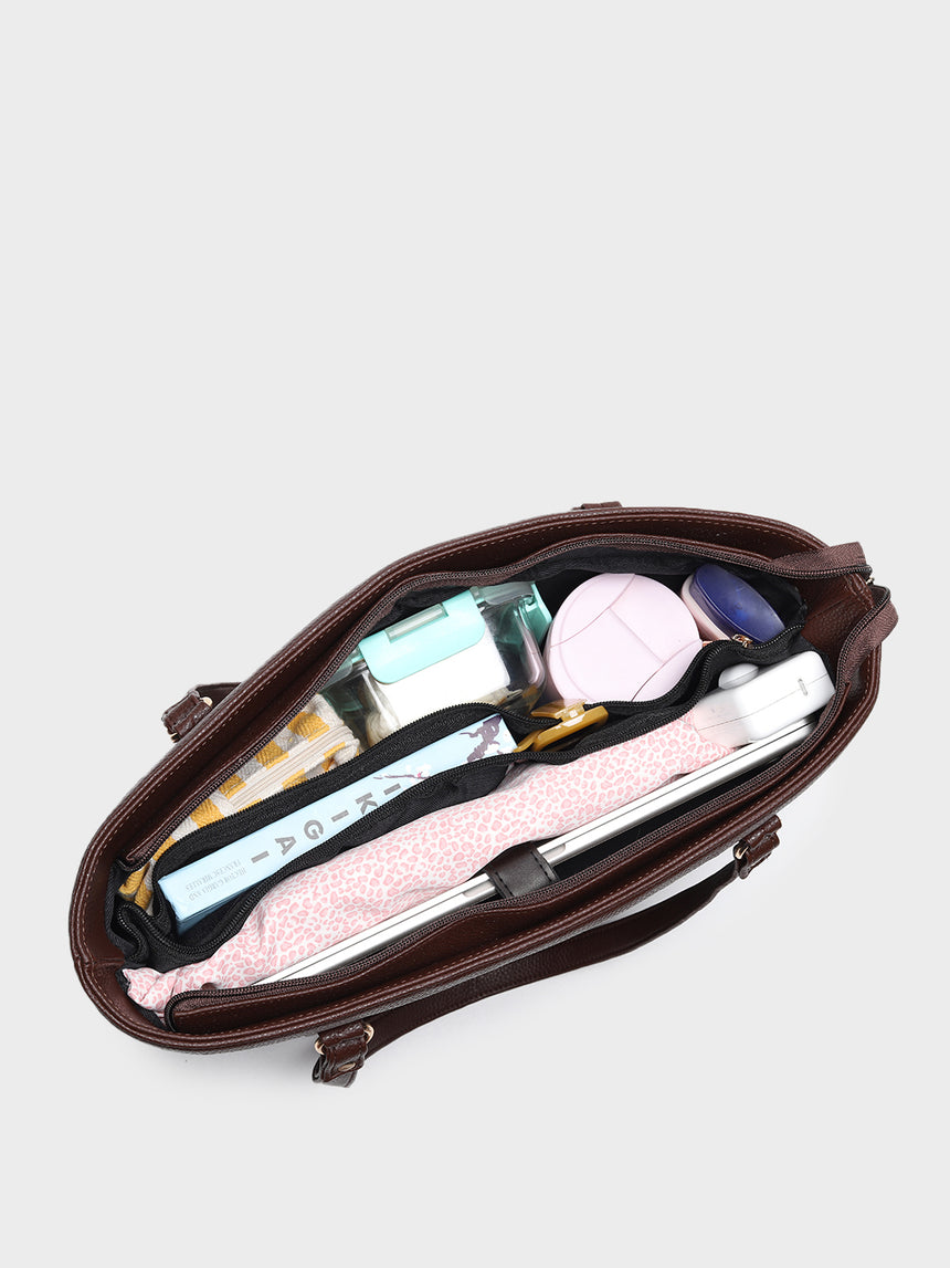 Brown Jessica Classic Tote Bag