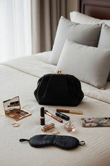 Agathe Black Clutch