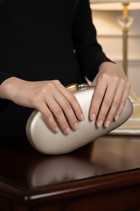 Faye Gold Clutch