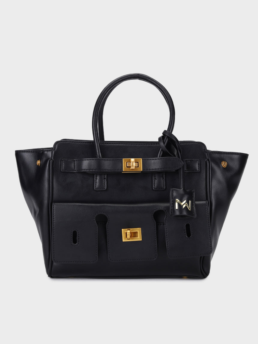 Black Hazel Handbag