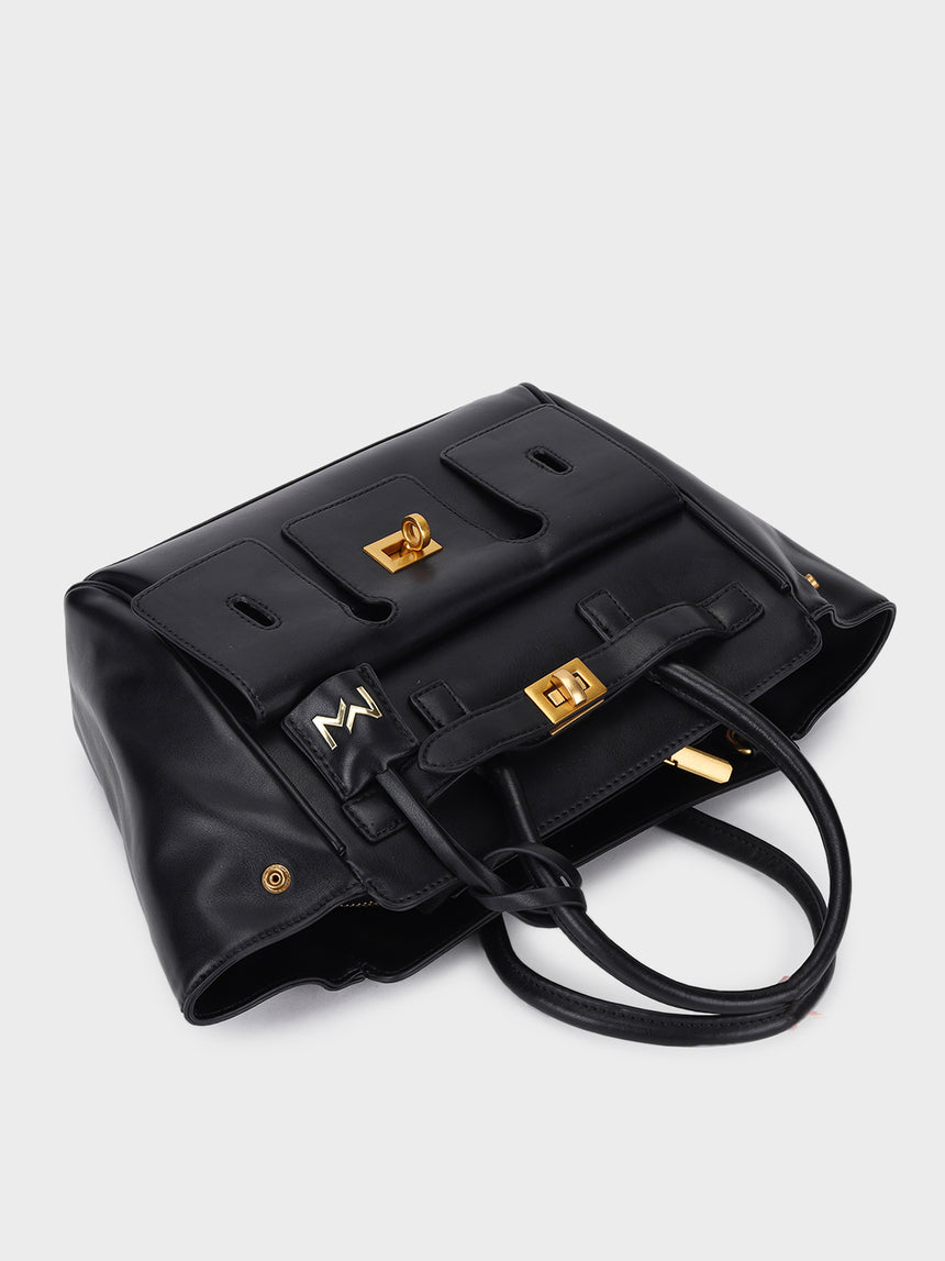 Black Hazel Handbag