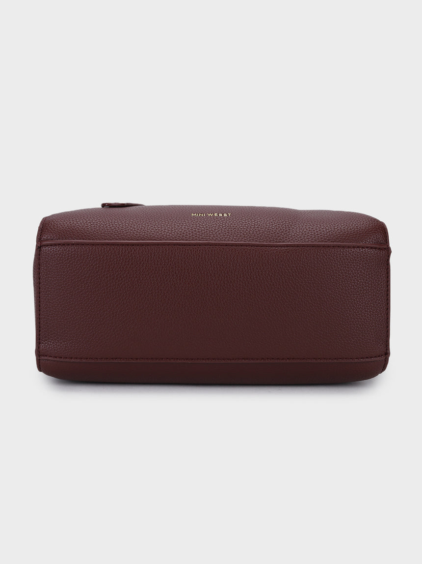 THEA MAROON HANDBAG