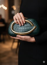 Cleo Green Clutch