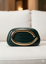 Cleo Green Clutch