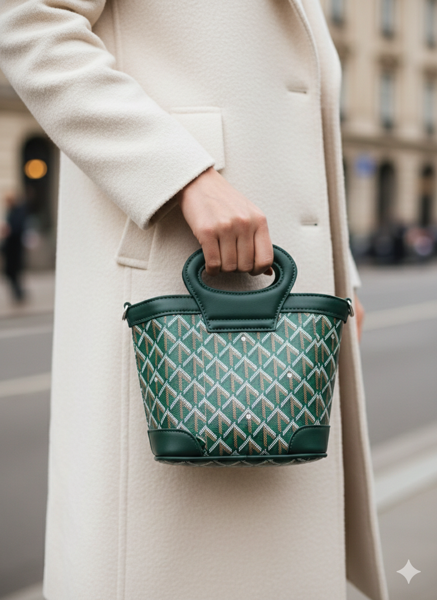 Liam Green Bucket Bags