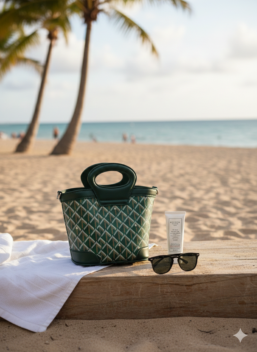 Liam Green Bucket Bags