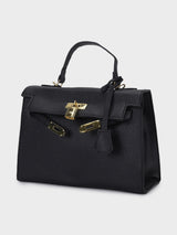 Sharon Black Birk Handbag