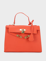 Sharon Orange Birk Handbag