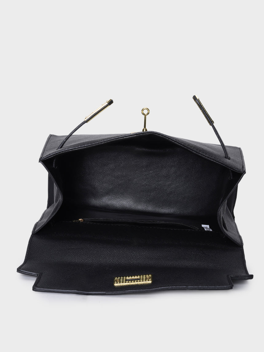 Sharon Black Birk Handbag