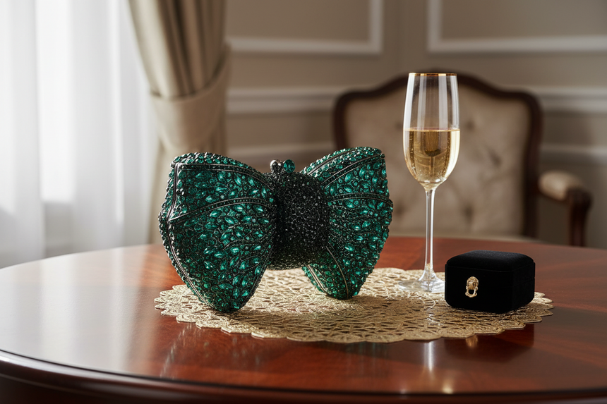 Bow Multicoloured Clutch