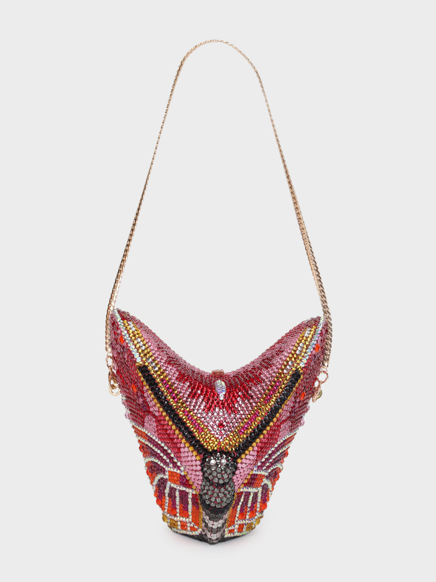 Butterfly Multicoloured Clutch