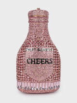 Champagne Multicoloured Clutch