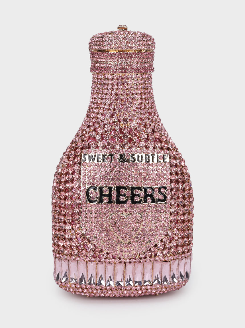 Champagne Multicoloured Clutch