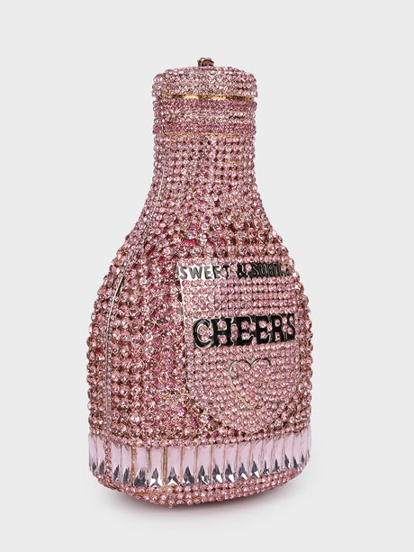 Champagne Multicoloured Clutch