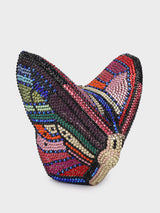 Butterfly Multicoloured Clutch