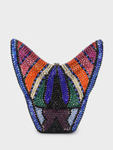 Butterfly Multicoloured Clutch