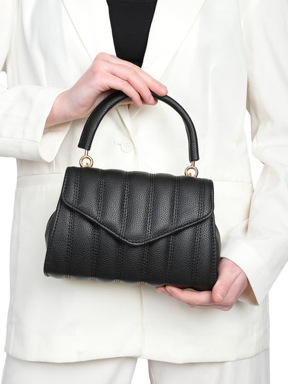 MINI WESST Women's Black Handheld Bag