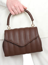 Women's Brown Handheld Bag