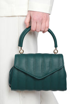 Women's Green Handheld Bag