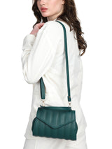 Women's Green Handheld Bag