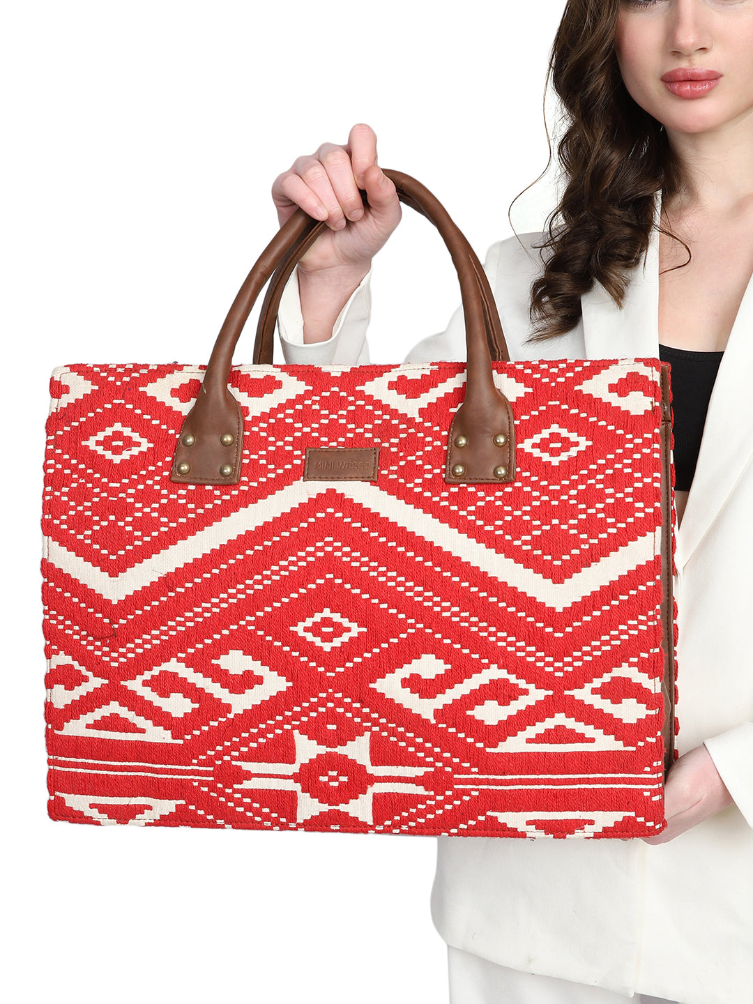 Fiery Red Notebook Tote Bag