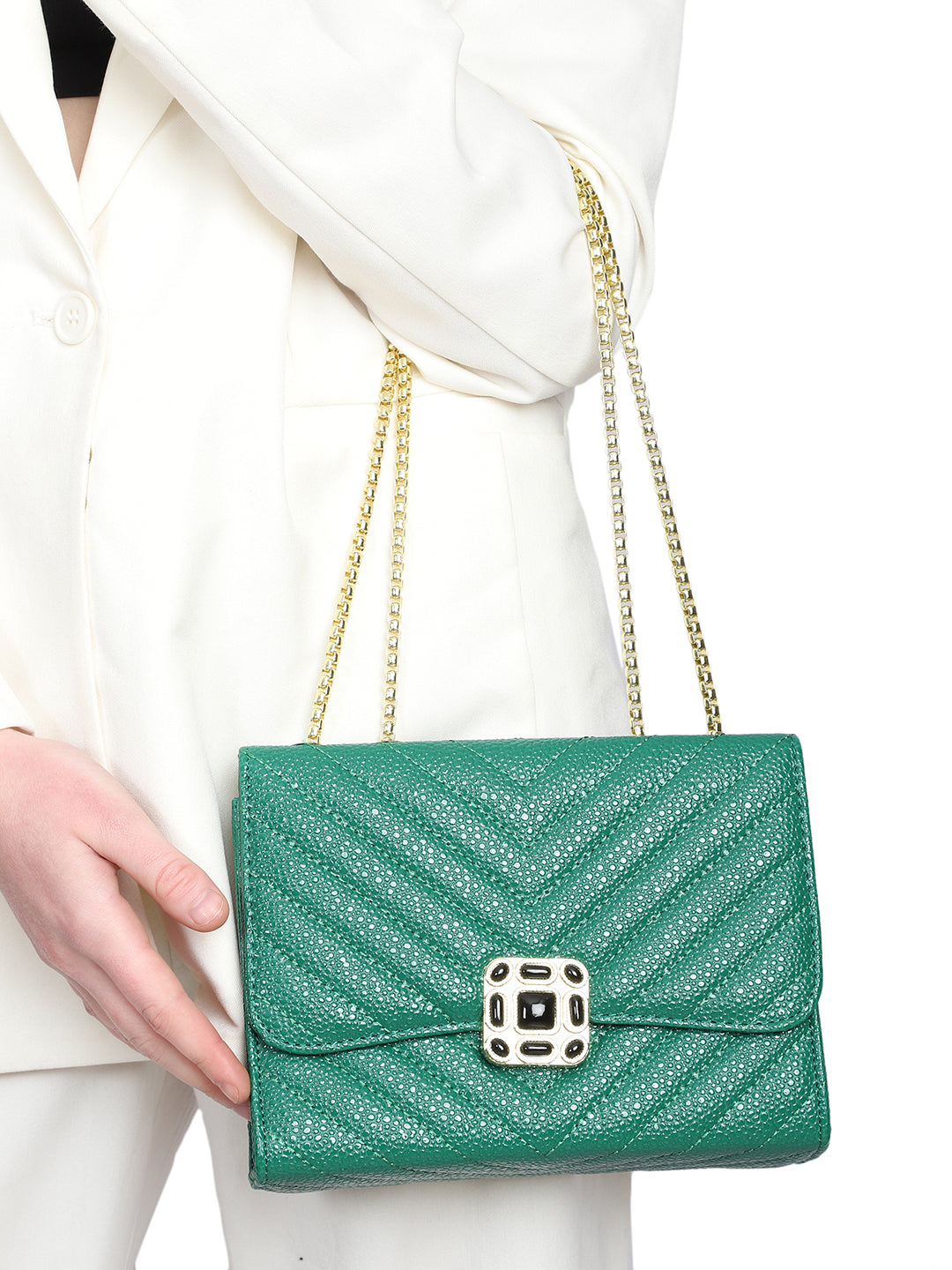 Women's Green Sling Bag