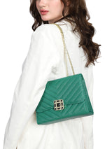 Women's Green Sling Bag