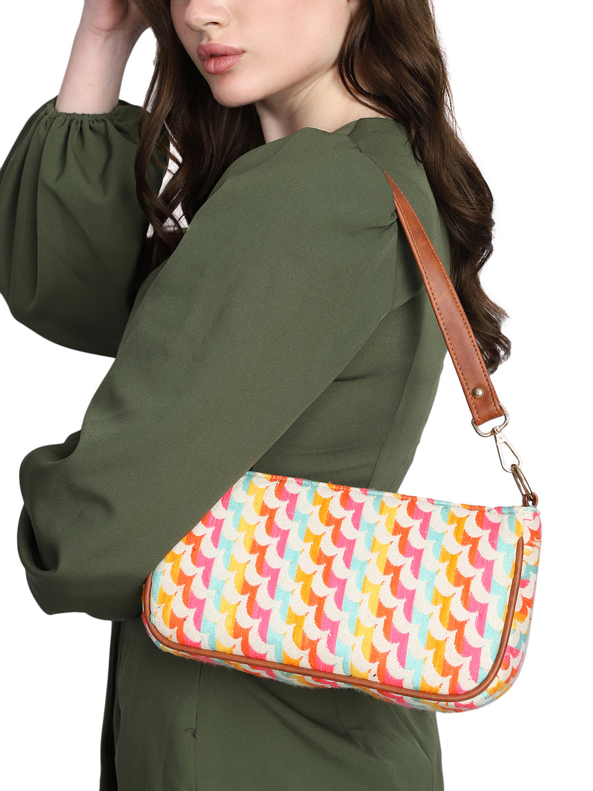 Women's Printed Handheld Bag