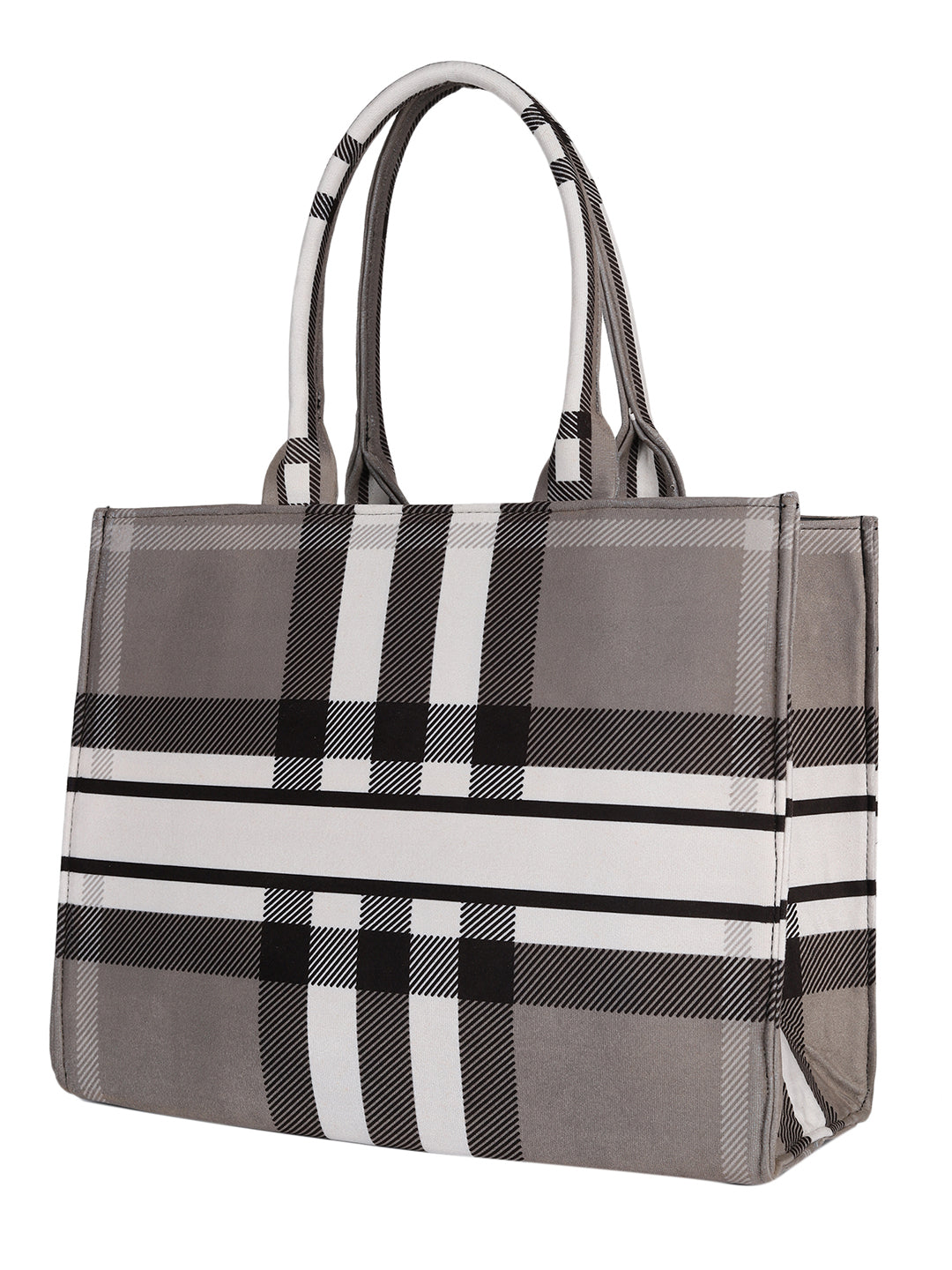 Women's Graphic Printed Suede Tote Bag