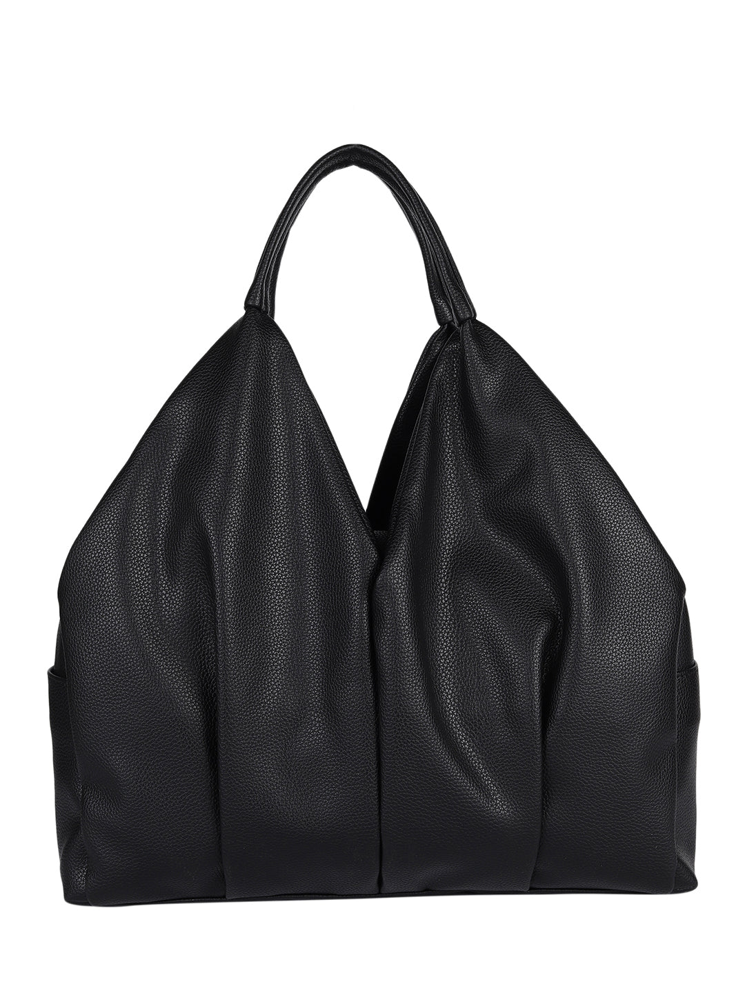 MINI WESST Black Solid Handheld Bag(MWTB112BL)