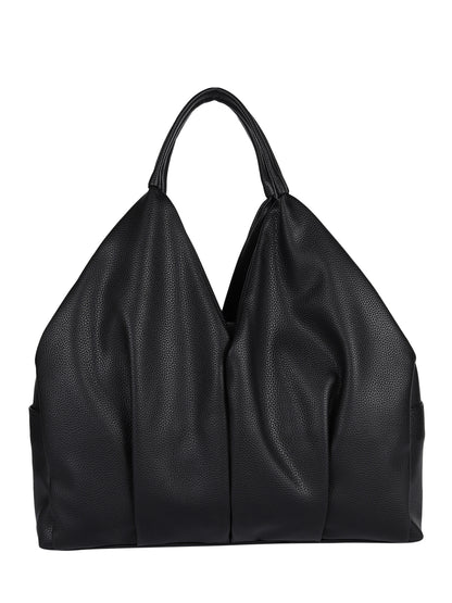 MINI WESST Black Solid Handheld Bag(MWTB112BL)