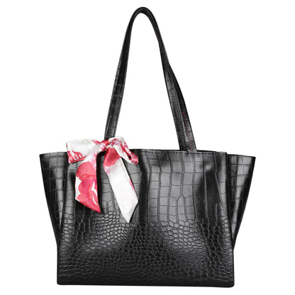 MINI WESST Women's Black Handbags(MWHB065BL)