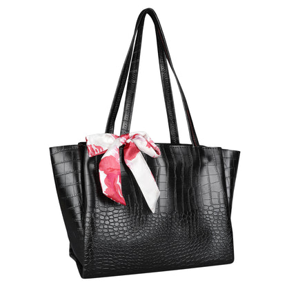 MINI WESST Women's Black Handbags(MWHB065BL)