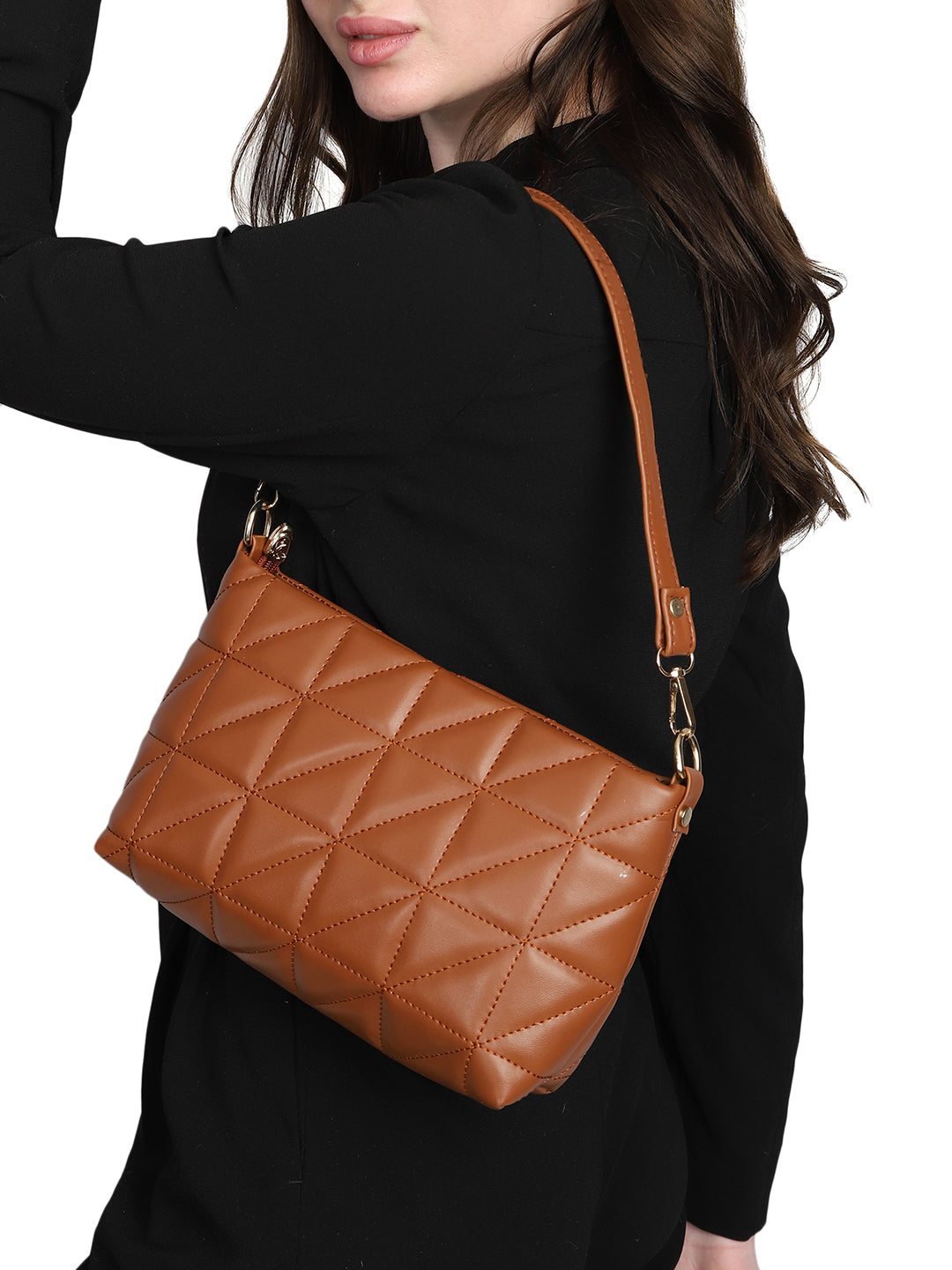 Women's Brown Shoulder & Sling Bag Both