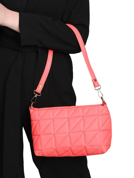 Women's Pink Shoulder & Sling Bag Both