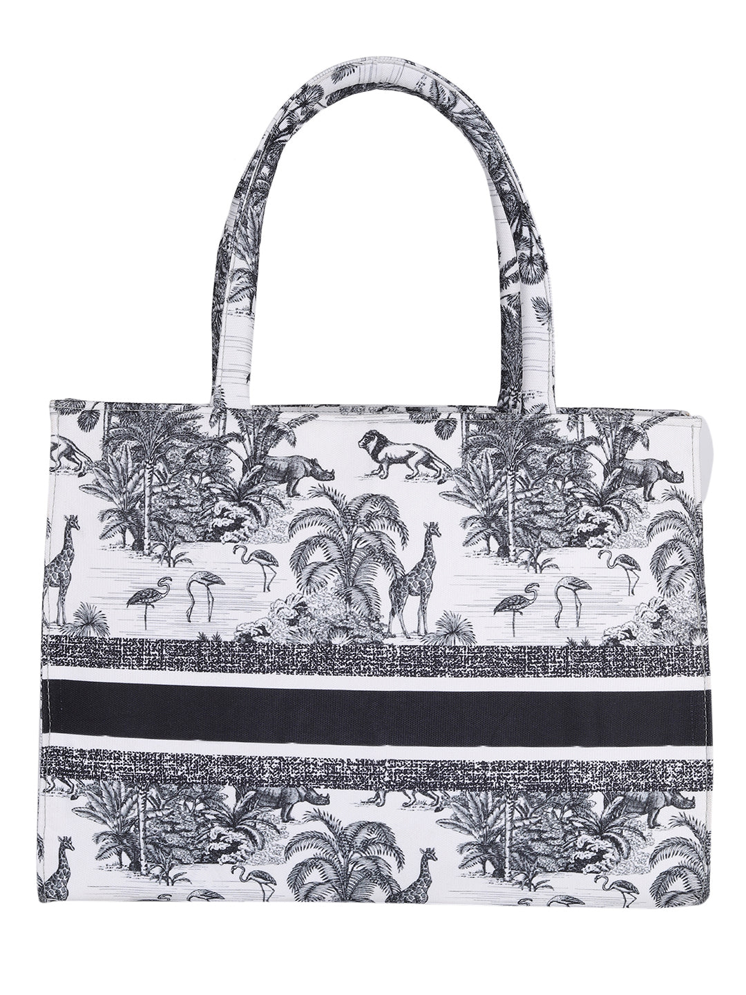 Women's Graphic Printed Canvas Tote Bag(MWCUS018)
