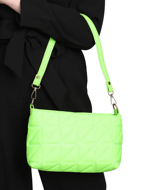 Women's Green Shoulder & Sling Bag Both