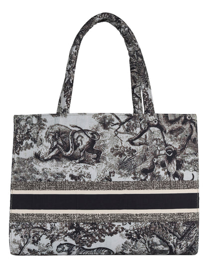 Women's Graphic Printed Canvas Tote Bag(MWCUS025)