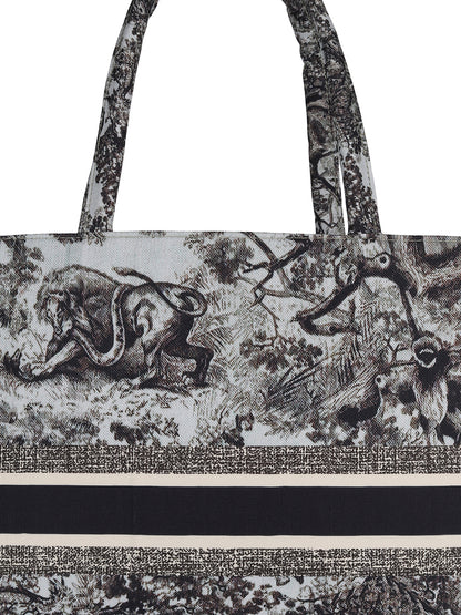 Women's Graphic Printed Canvas Tote Bag(MWCUS025)