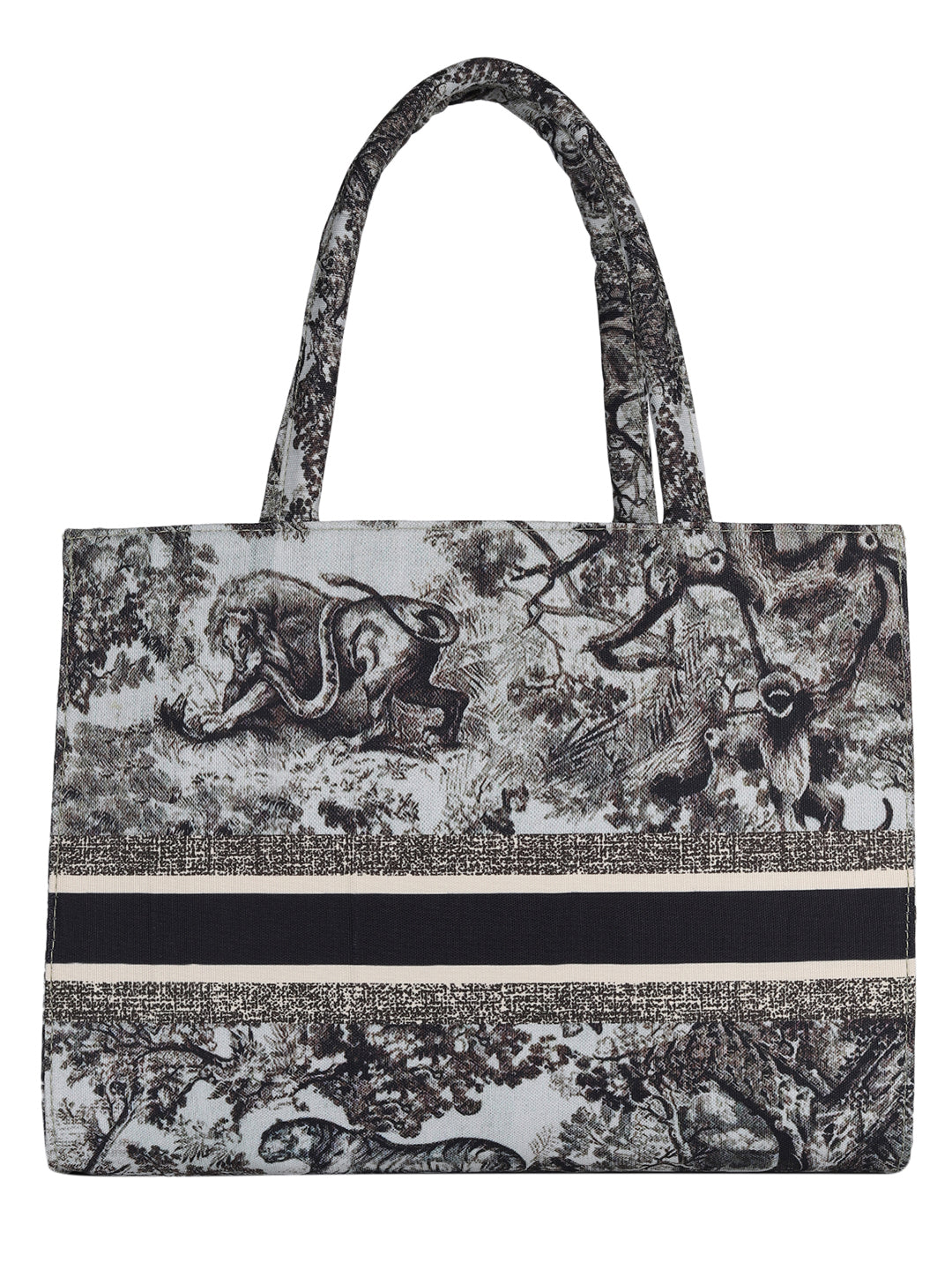 Women's Graphic Printed Canvas Tote Bag(MWCUS025)