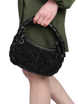 Women's Black Handheld Bag