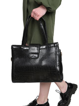 Mrs. Gavin Black Signature Hand Bag