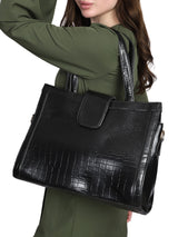 Mrs. Gavin Black Signature Hand Bag