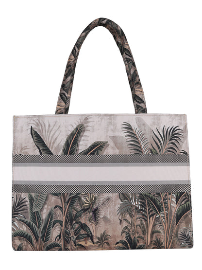 Women's Graphic Printed Canvas Tote Bag(MWCUS014)